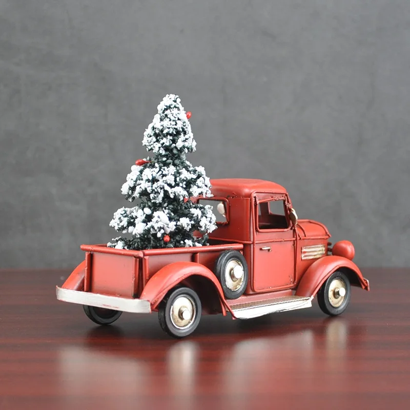 クリスマスクリエイティブギフトヴィンテージトラックモデルコレ - Vintage Collectible Christmas Ornaments のレビューと価格