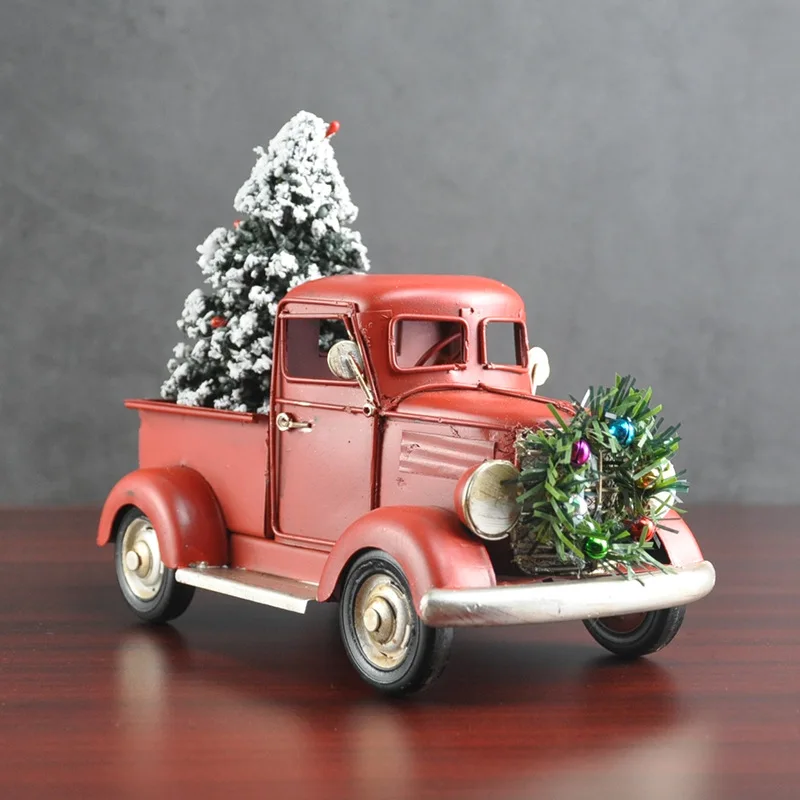 クリスマスクリエイティブギフトヴィンテージトラックモデルコレ - Vintage Collectible Christmas Ornaments のレビューと価格