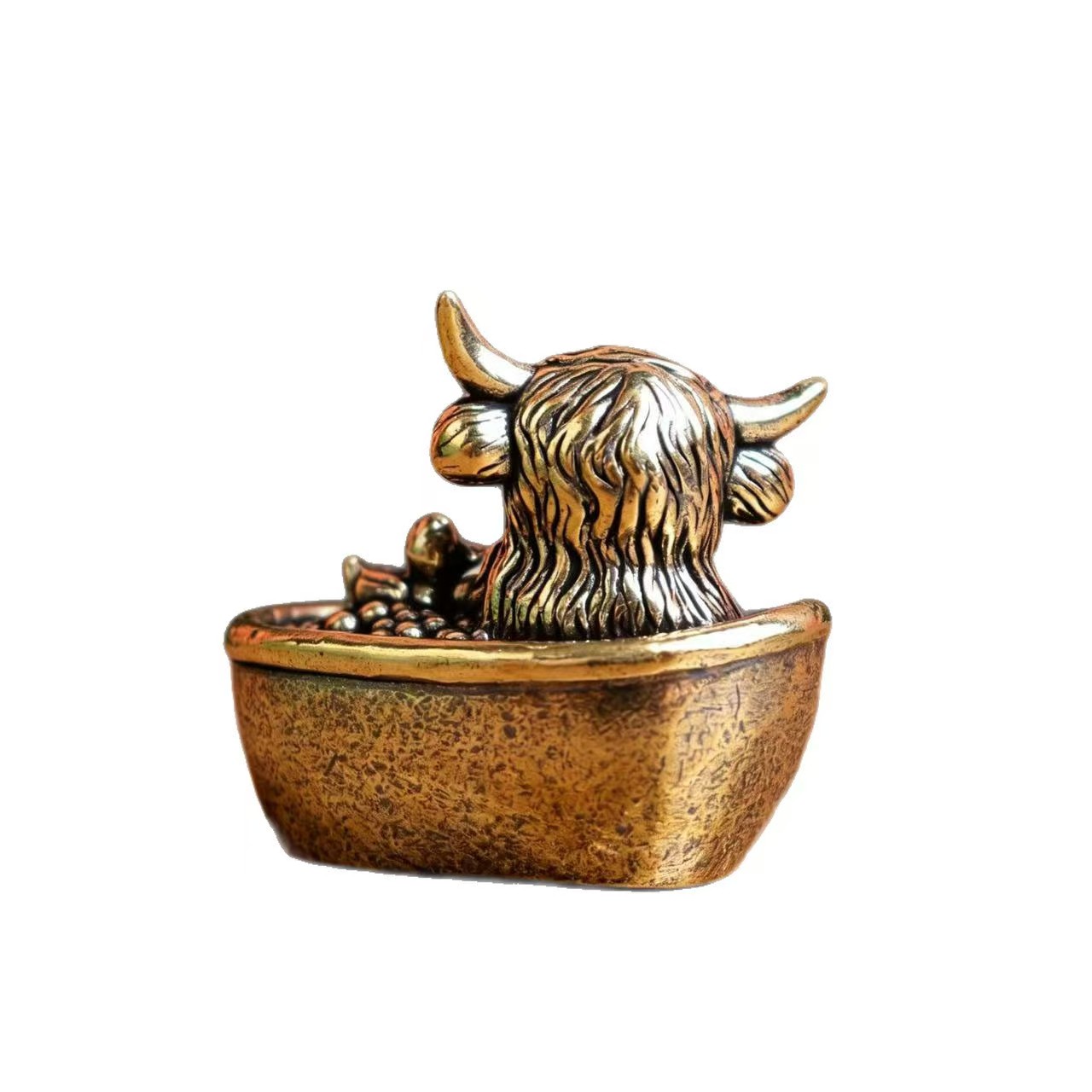 ヴィンテージ真鍮製ホームデコレーション、ハイランドカウとアヒ - Vintage Collectible Christmas Ornaments のレビューと価格