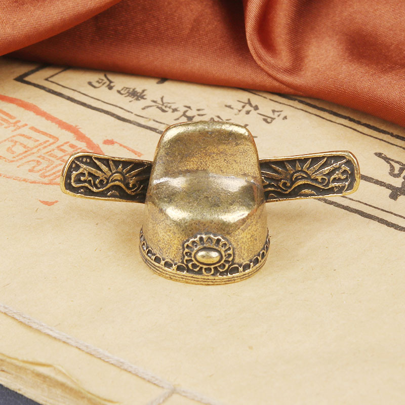 ヴィンテージ真鍮学者像デスクトップオーナメント黒絹公式帽子銅 - Vintage Collectible Christmas Ornaments のレビューと価格
