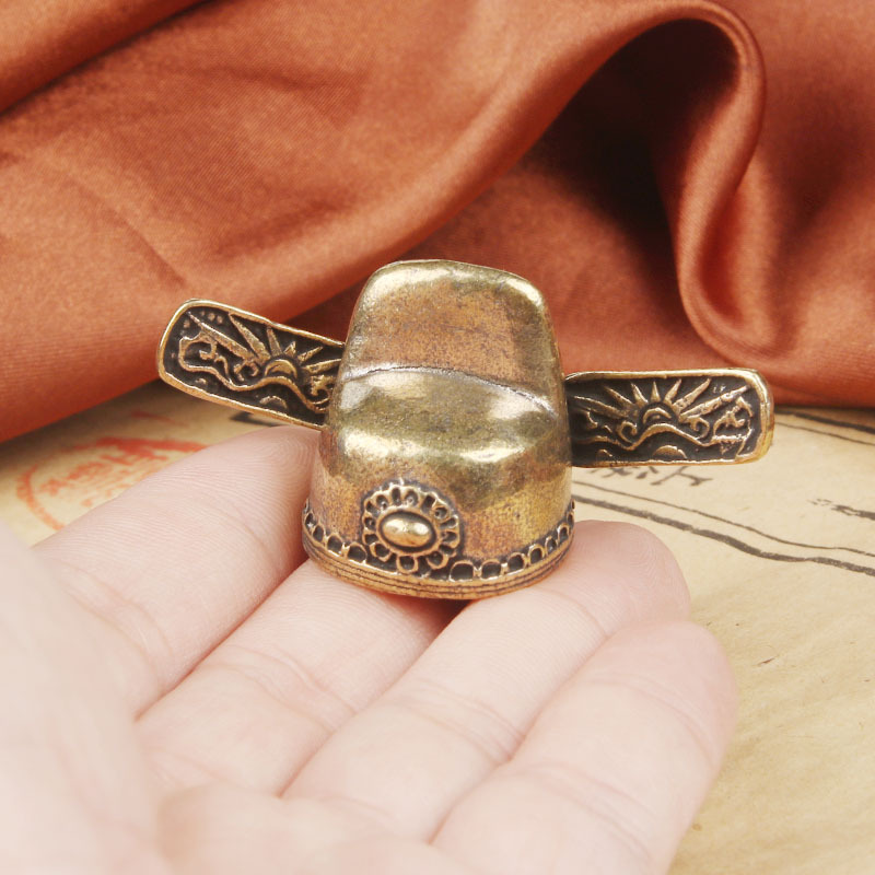 ヴィンテージ真鍮学者像デスクトップオーナメント黒絹公式帽子銅 - Vintage Collectible Christmas Ornaments のレビューと価格