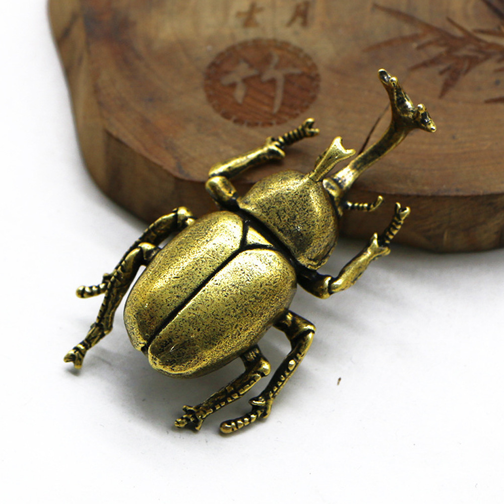ヴィンテージ真鍮カブトムシ昆虫像工芸品オフィス卓上装飾品ティ - Vintage Collectible Christmas Ornaments のレビューと価格