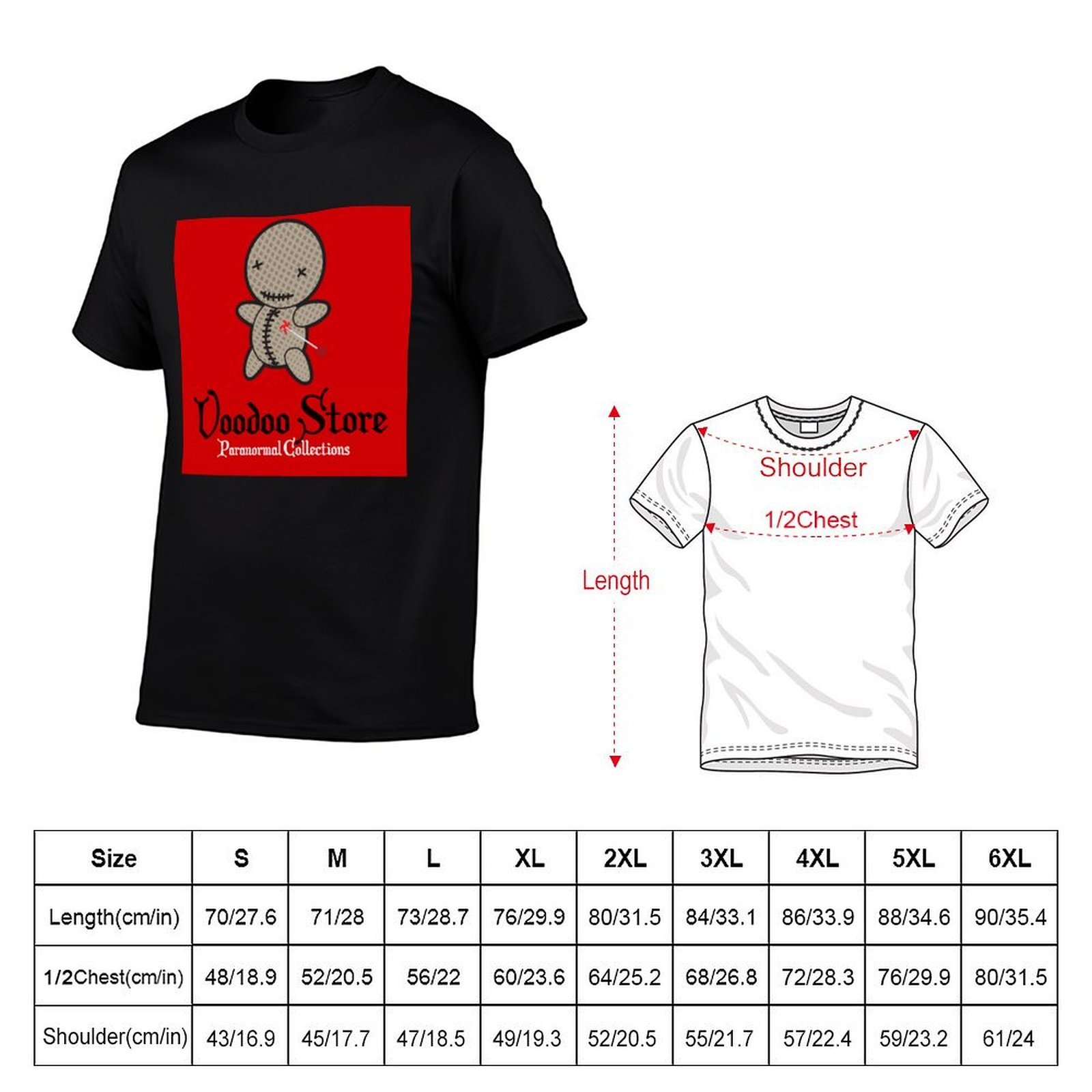ブードゥー教の店の超常現象コレクション #   6 Tシャツ - Vintage Collectible Stores のレビューと価格