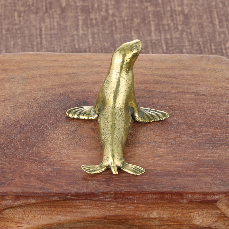 真鍮シールデスク装飾動物銅金属装飾置物ヴィンテージ家の装飾工 - Vintage Collectible Christmas Ornaments のレビューと価格