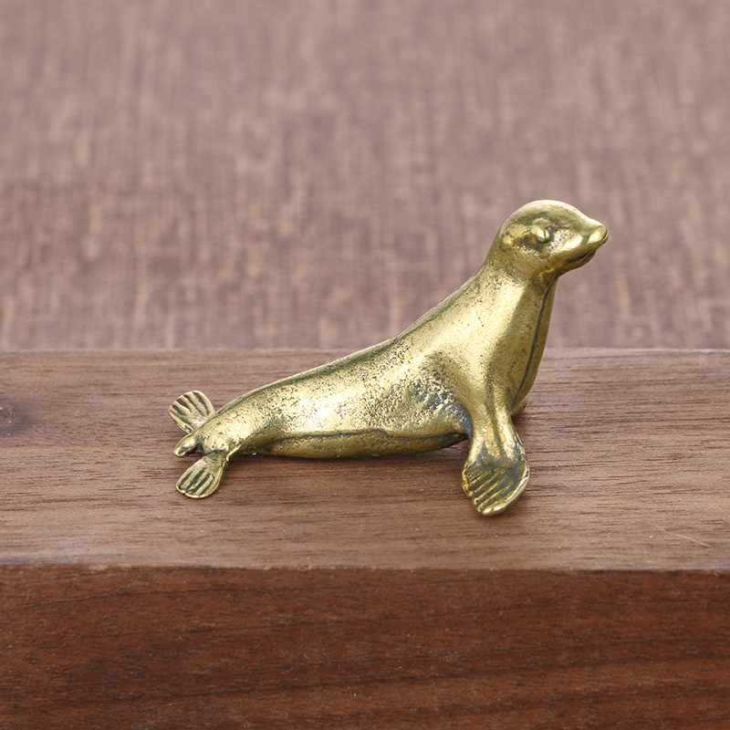 真鍮シールデスク装飾動物銅金属装飾置物ヴィンテージ家の装飾工 - Vintage Collectible Christmas Ornaments のレビューと価格