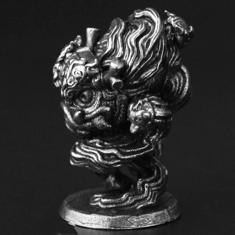 白銅中国獅子戦争ゲームミニチュア置物ヴィンテージデスクトップ - Vintage Collectible Christmas Ornaments のレビューと価格